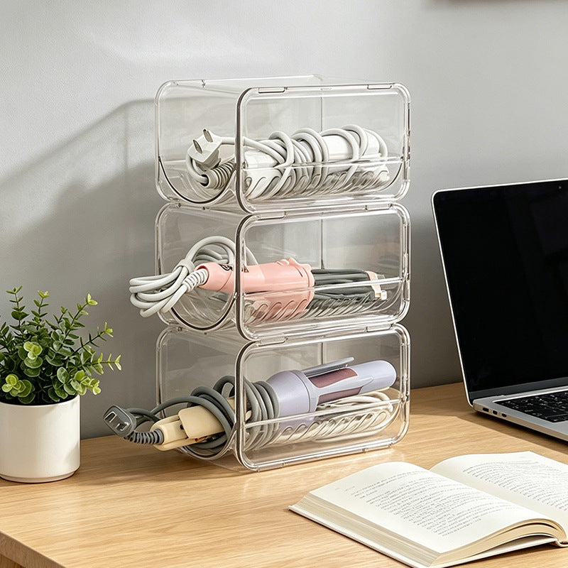 Transparent Hair Tool Organizer Storage Rack