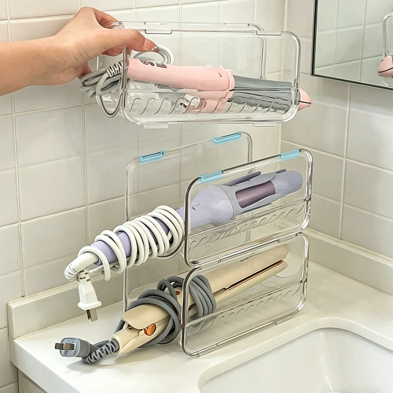 Transparent Hair Tool Organizer Storage Rack