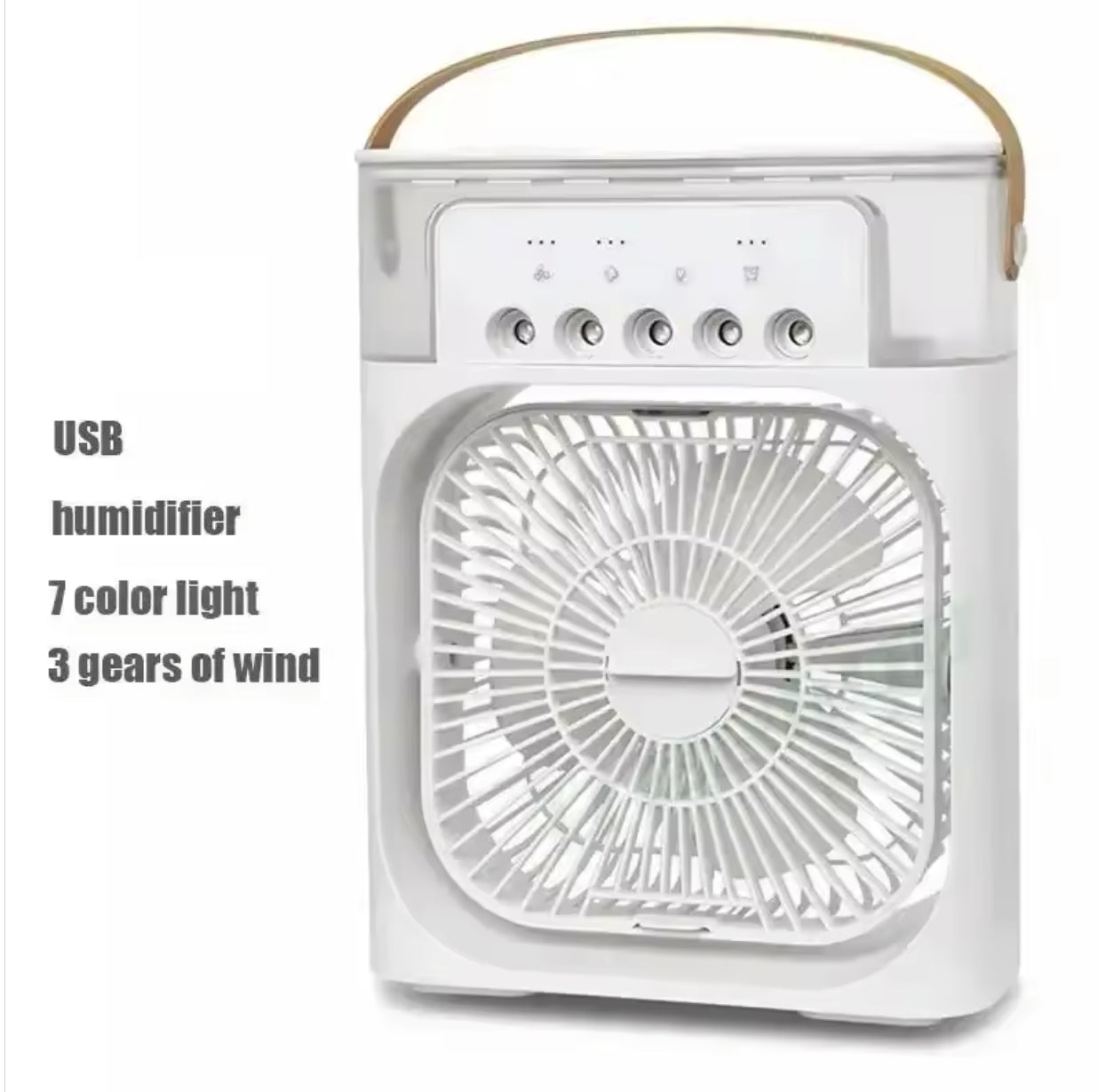 Portable Rechargeable Air Cooler whith Mist & LED Light