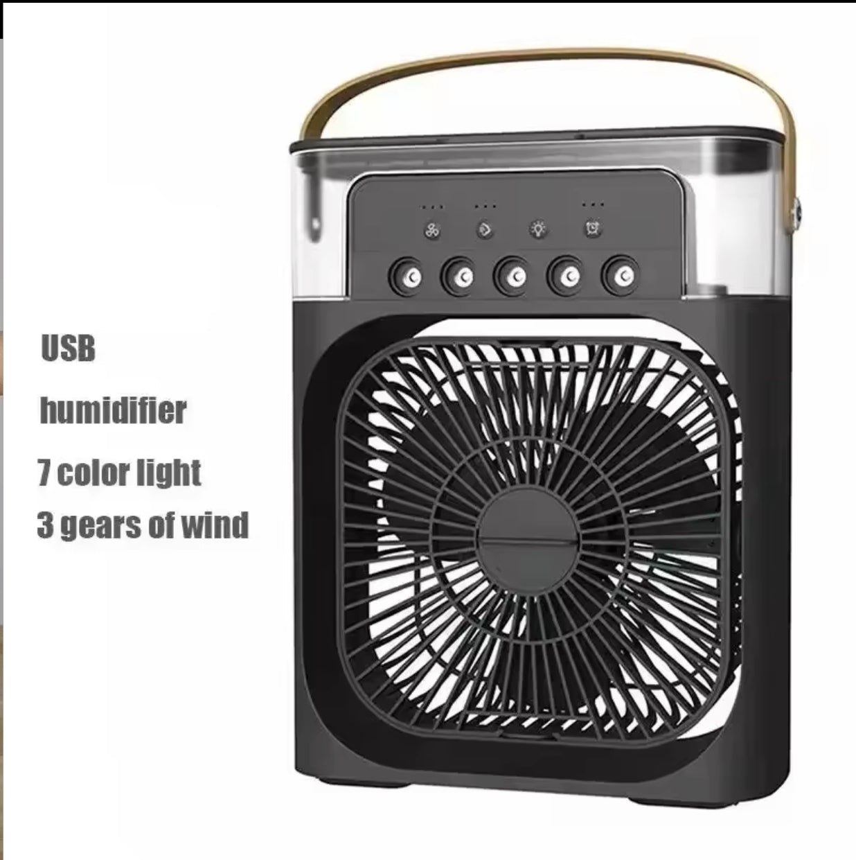 Portable Rechargeable Air Cooler whith Mist & LED Light